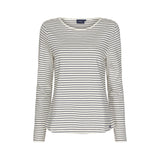 Sea Ranch Amelie Striped Long Sleeve Tee Long Sleeve Tee 1006 Pearl/SR Navy