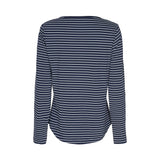 Sea Ranch Amelie Striped Long Sleeve Tee Long Sleeve Tee 4008 SR Navy/Pearl