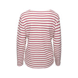 Sea Ranch Antibes Striped Long Sleeve Tee Long Sleeve Tee 1010 Ecru/SR Red