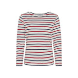 Sea Ranch Antibes Striped Long Sleeve Tee Long Sleeve Tee 1015 Pearl/SR Navy/SR Red