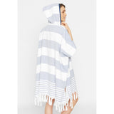 Sea Ranch Beach Poncho Towels 4118 Light Blue