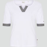 Redgreen Women Cait T-shirt Short Sleeve Tee 010 White