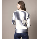 Sea Ranch Cannes 3/4 sleeve Tee Long Sleeve Tee 1009 Ecru/SR Navy