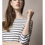 Sea Ranch Cannes 3/4 sleeve Tee Long Sleeve Tee 1009 Ecru/SR Navy