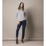 Sea Ranch Cannes 3/4 sleeve Tee Long Sleeve Tee 1009 Ecru/SR Navy