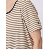 Redgreen Women Cecilie Tee Polo 125 Dark Sand Stripe