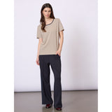 Redgreen Women Cecilie Tee Polo 125 Dark Sand Stripe