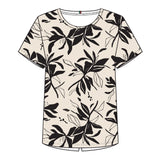 Redgreen Women Celina T-shirt Short Sleeve Tee 321 Ecru Pattern