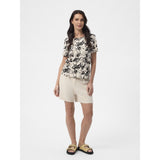 Redgreen Women Celina T-shirt Short Sleeve Tee 321 Ecru Pattern