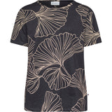 Redgreen Women Celina T-shirt Short Sleeve Tee 399 Black Pattern