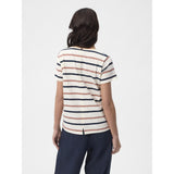 Redgreen Women Chris T-shirt Short Sleeve Tee 142 Dark Rose Stripe