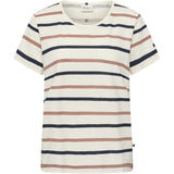 Redgreen Women Chris T-shirt Short Sleeve Tee 142 Dark Rose Stripe