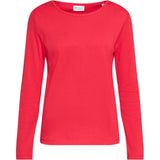 Redgreen Women Ciljla Long Sleeve T-shirt Long Sleeve Tee 047 Dark Red