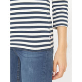 Redgreen Women Cleo 3/4 LS T-shirt Long Sleeve Tee 169 Dark Navy Stripe