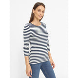 Redgreen Women Cleo 3/4 LS T-shirt Long Sleeve Tee 169 Dark Navy Stripe
