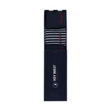 Sea Ranch Cotton Socks 3-Pack Box Socks 4066 SR Navy/SR Navy Stripe
