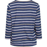 Redgreen Women Croco T-shirt Short Sleeve Tee 168 Navy Stripe