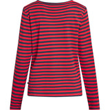 Redgreen Women Fie Long Sleeve T-shirt Long Sleeve Tee 144 Red Stripe