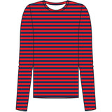 Redgreen Women Fie Long Sleeve T-shirt Long Sleeve Tee 144 Red Stripe