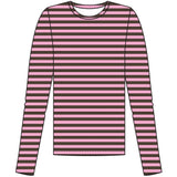 Redgreen Women Fie Long Sleeve T-shirt Long Sleeve Tee 145 Pink Stripe