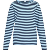 Redgreen Women Fie Long Sleeve T-shirt Long Sleeve Tee 164 Mid Blue Stripe