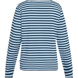 Redgreen Women Fie Long Sleeve T-shirt Long Sleeve Tee 164 Mid Blue Stripe