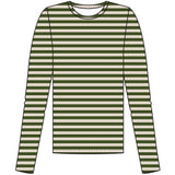 Redgreen Women Fie Long Sleeve T-shirt Long Sleeve Tee 177 Olive Stripe