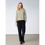 Redgreen Women Fie Long Sleeve T-shirt Long Sleeve Tee 177 Olive Stripe