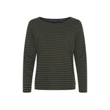 Sea Ranch Fran L/S Tee Long Sleeve Tee 5064 Olive / SR Navy
