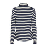 Sea Ranch Gabriela Turtleneck Breton stripe top Long Sleeve Tee 4017 SR Navy/Ecru