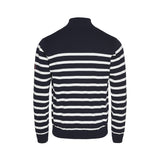 Sea Ranch Haakon Striped Knit Cardigan - Windbreaker Windbreaker 4005 Dark Navy/Pearl