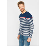 Sea Ranch Hauge Long sleeve Striped Tee Long Sleeve Tee 4023 SR Navy/SR Red/Pearl
