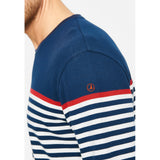 Sea Ranch Hauge Long sleeve Striped Tee Long Sleeve Tee 4023 SR Navy/SR Red/Pearl