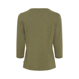Sea Ranch Kaya 3/4 length Sleeve Tee Short Sleeve Tee 5020 Army Green