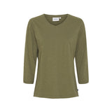 Sea Ranch Kaya 3/4 length Sleeve Tee Short Sleeve Tee 5020 Army Green