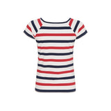 Sea Ranch Melanie Striped Short Sleeve Tee Short Sleeve Tee 1015 Pearl/SR Navy/SR Red