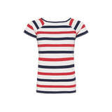Sea Ranch Melanie Striped Short Sleeve Tee Short Sleeve Tee 1015 Pearl/SR Navy/SR Red