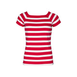 Sea Ranch Melanie Striped Short Sleeve Tee Short Sleeve Tee 3004 SR Red/Pearl