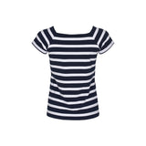 Sea Ranch Melanie Striped Short Sleeve Tee Short Sleeve Tee 4008 SR Navy/Pearl