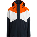 Sea Ranch Nikolai Colour Block Jacket Jackets and Coats 4184 Orange/White/Dark Navy