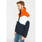 Sea Ranch Nikolai Colour Block Jacket Jackets and Coats 4184 Orange/White/Dark Navy