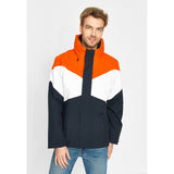 Sea Ranch Nikolai Colour Block Jacket Jackets and Coats 4184 Orange/White/Dark Navy