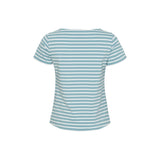 Sea Ranch Pam UV-Tee Short Sleeve Tee 4211 Aqua Blue/White