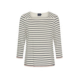 Sea Ranch Pippa Tee Long Sleeve Tee 1073 Pearl/Dark Navy