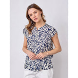 Redgreen Women RG_Allie Blouse 368 Navy Pattern