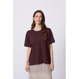 Redgreen Women RG_Cami Short Sleeve Tee 085 Plum