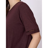 Redgreen Women RG_Cami Short Sleeve Tee 085 Plum