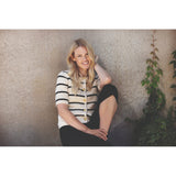 Redgreen Women RG_Josie Knit 121 Ecru Stripe