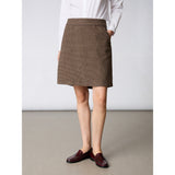Redgreen Women RG_Noma Skirts 229 Dark Brown Check