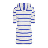 Sea Ranch Ronja Striped 3/4 Sleeve Sweat Dress Dresses / Shirts 1034 Pearl/Blue